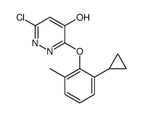 6-chloro-3-(2-cyclopropyl-6-methylphenoxy)-1H-pyridazin-4-one结构式