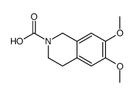 6,7-dimethoxy-3,4-dihydro-1H-isoquinoline-2-carboxylic acid结构式