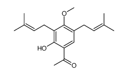 3',5'-diprenyl-2'-hydroxy-4'-methoxyacetophenone Structure