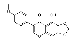 5-hydroxy-4'-methoxy-6,7-methylenedioxyisoflavone Structure