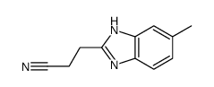 1H-Benzimidazole-2-propanenitrile,5-methyl-(9CI) Structure