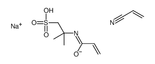 sodium,2-methyl-2-(prop-2-enoylamino)propane-1-sulfonate,prop-2-enenitrile Structure