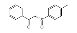 2-[(R)-(4-methylphenyl)sulfinyl]-1-phenylethanone结构式