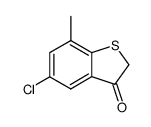 5-chloro-7-methyl-benzo[b]thiophen-3-one结构式