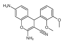 2,7-diamino-4-(2,3-dimethoxyphenyl)-4H-chromene-3-carbonitrile Structure