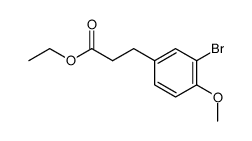 ethyl 3-(3-bromo-4-methoxyphenyl)propanoate结构式