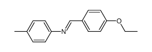 p-ethoxybenzylidene-p-methylaniline结构式