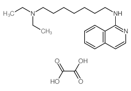 N',N'-diethyl-N-isoquinolin-1-ylheptane-1,7-diamine,oxalic acid Structure