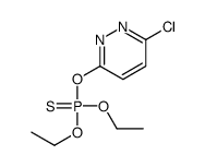 (6-chloropyridazin-3-yl)oxy-diethoxy-sulfanylidene-λ5-phosphane结构式