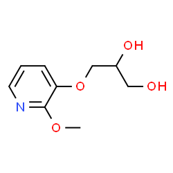 1,2-Propanediol,3-[(2-methoxy-3-pyridinyl)oxy]-(9CI) structure