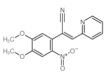 2-Pyridineacrylonitrile,a-(4,5-dimethoxy-2-nitrophenyl)-(6CI,8CI) Structure