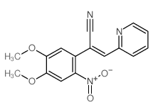 2-Pyridineacrylonitrile,a-(4,5-dimethoxy-2-nitrophenyl)-(6CI,8CI) structure