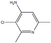 3-Chloro-2,6-dimethyl-pyridin-4-ylamine结构式