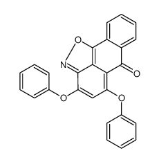 3,5-diphenoxy-6H-anthra[1,9-cd][1,2]oxazol-6-one结构式