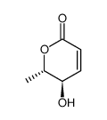 (5R,6S)-5-Hydroxy-5,6-dihydro-6-methyl-2H-pyran-2-one结构式