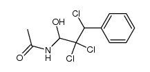 N-(2,2,3-trichloro-1-hydroxy-3-phenyl-propyl)-acetamide结构式