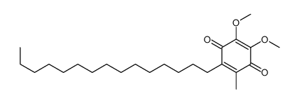 2,3-dimethoxy-5-methyl-6-pentadecylcyclohexa-2,5-diene-1,4-dione结构式
