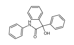 N-phenyldiphenylhydroxyacetamide Structure