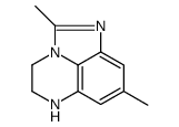 4H-Imidazo[1,5,4-de]quinoxaline,5,6-dihydro-2,8-dimethyl-(9CI) structure