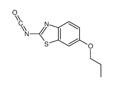 2-isocyanato-6-propoxy-1,3-benzothiazole结构式