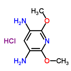 2,6-DIMETHOXYPYRIDINE-3,5-DIAMINE HYDROCHLORIDE结构式
