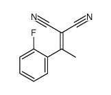 2-[1-(2-fluorophenyl)ethylidene]propanedinitrile Structure