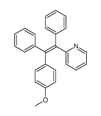 2-[(Z)-2-(4-methoxyphenyl)-1,2-diphenylethenyl]pyridine结构式