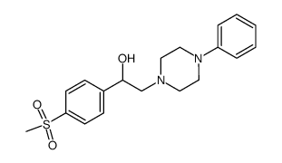 1-(4-Methylsulfonylphenyl)-2-(4-phenylpiperazino)ethanol Structure
