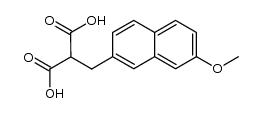 α-Carboxy-β-(7-methoxy-2-naphthyl)-propionsaeure Structure