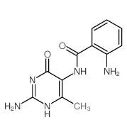 2-amino-N-(2-amino-4-methyl-6-oxo-3H-pyrimidin-5-yl)benzamide picture