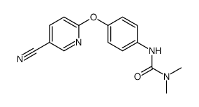 3-[4-(5-cyanopyridin-2-yl)oxyphenyl]-1,1-dimethylurea结构式