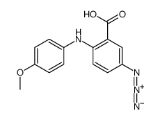 5-azido-2-[(4-methoxyphenyl)amino]benzoic acid结构式