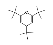 2,4,6-tri-tert-butyl-4H-pyran Structure