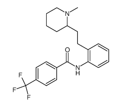 2'-[2-(1-methyl-2-piperidyl)ethyl]-4-(trifluoromethyl)benzanilide结构式