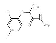 2-(2,4-二氟苯氧基)丙酰肼结构式