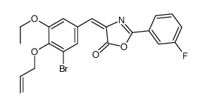 (4Z)-4-[(3-bromo-5-ethoxy-4-prop-2-enoxyphenyl)methylidene]-2-(3-fluorophenyl)-1,3-oxazol-5-one Structure