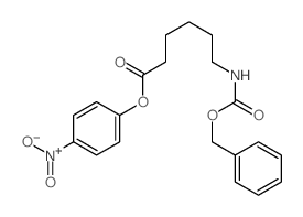 (4-nitrophenyl) 6-phenylmethoxycarbonylaminohexanoate结构式
