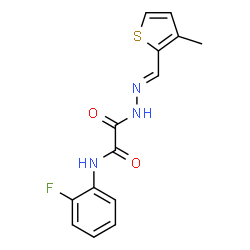 Acetic acid, [(2-fluorophenyl)amino]oxo-, [(3-methyl-2-thienyl)methylene]hydrazide (9CI) structure