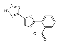 5-[5-(2-nitrophenyl)furan-2-yl]-2H-tetrazole结构式