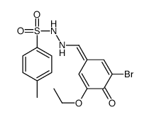 N'-[(E)-(3-bromo-5-ethoxy-4-oxocyclohexa-2,5-dien-1-ylidene)methyl]-4-methylbenzenesulfonohydrazide结构式