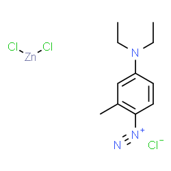 4-(diethylamino)-2-methylbenzenediazonium trichlorozincate structure