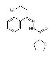 N-(1-phenylbutylideneamino)oxolane-2-carboxamide structure