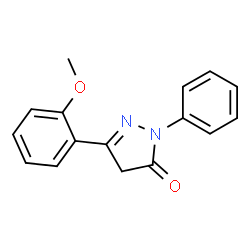 2,4-DIHYDRO-5-(2-METHOXYPHENYL)-2-PHENYL-3H-PYRAZOL-3-ONE结构式