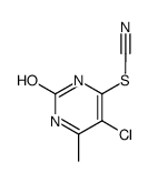 5-chloro-4-methyl-6-thiocyanato-1H-pyrimidin-2-one结构式