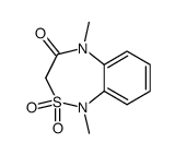 1,5-dimethyl-2,2-dioxo-1,2,3,5-tetrahydro-2λ6-benzo[c][1,2,5]thiadiazepin-4-one Structure