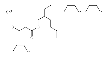 2-ethylhexyl 3-tributylstannylsulfanylpropanoate结构式