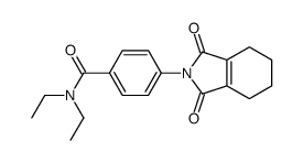 4-(1,3-dioxo-4,5,6,7-tetrahydroisoindol-2-yl)-N,N-diethylbenzamide结构式