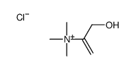 3-hydroxyprop-1-en-2-yl(trimethyl)azanium,chloride Structure
