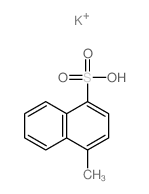 1-Naphthalenesulfonicacid, 4-methyl-, potassium salt (1:1)结构式