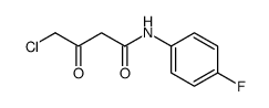 4-chloro-N-(4-fluorophenyl)-3-oxobutanamide结构式